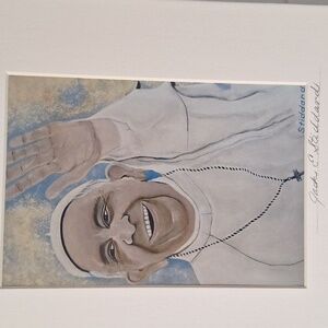 NWT - Pope Francis by Jack E.  Stiddard Sz. 5x7 on a 8x10 Matted